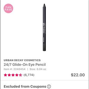 Urban Decay Makeup - 'Zero' Urban Decay 24/7 Glide On Eyeliner Urban Decay Makeup - 'Zero' Urban Decay 24/7 Glide On Eyeliner